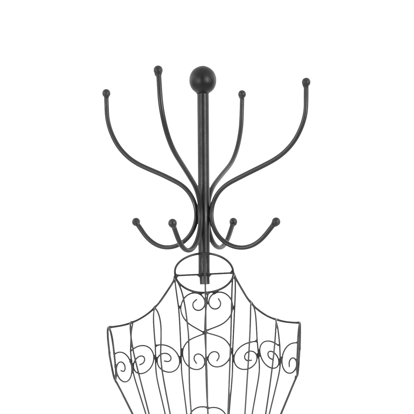 Metalowy manekin wystawowy, manekin krawiecki, manekin z wieszakiem na ubrania, tors, 175 cm, wysokość biustu, popiersie krawieckie, wieszak na ubrania