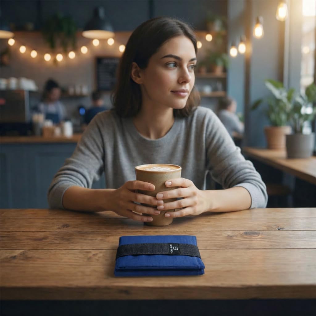 LIGHT FOLD Ultra Slim Tri-Fold Wallet with RFID Blocking, Lightweight Minimalist Men’s Wallet with Elastic Band, Waterproof Durable Nylon Fabric, Slim Front Pocket Card Holder Fits 12 Cards & Cash - Image 8