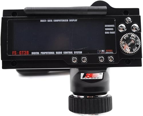 Miniatura 2 de JoiJoy Flysky FS-GT3B Control remoto 3CH 2.4GHz AFHDS RC Transmisor con receptor, negro,