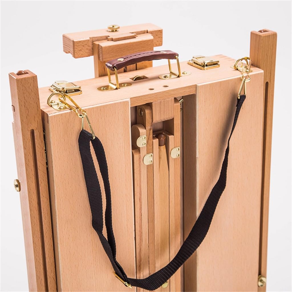 HBJWOV Picture Box Easel Picture Box Easel Back Easel Assembles The Artist's Wooden Easel