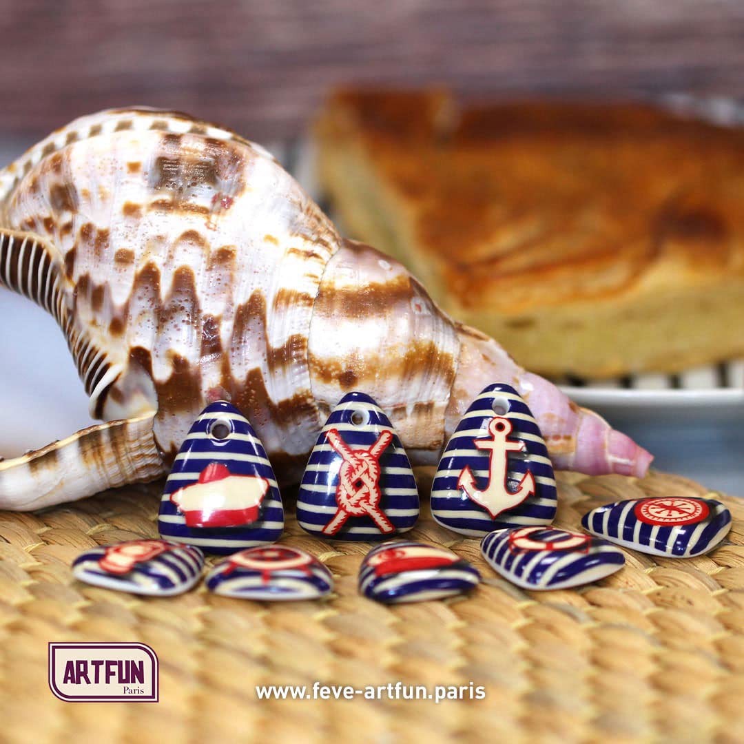 ArtFun Pack Epiphanie 100 FEVES de Galette des Rois Un Air Marin - Feves des Rois