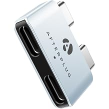Dual USB C Extender for MacBook with Case, 2 Port Pass-Through Adapter for Thunderbolt 5/4/3 & USB4 - 240W PD 8K Video 80Gbps Data - Sky Blue | MacBook Neo, Air & Pro  | 80Gbps  | 240W  | 8K  | USB4 & Thunderbolt 3/4/5 |