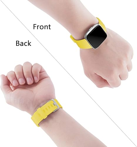 Vista 106 de Wepro - Correas para reloj inteligente, compatibles con Fitbit Versa, Versa 2 y Versa Lite SE, para mujeres y hombres, pequeños y grandes, Azul Azul