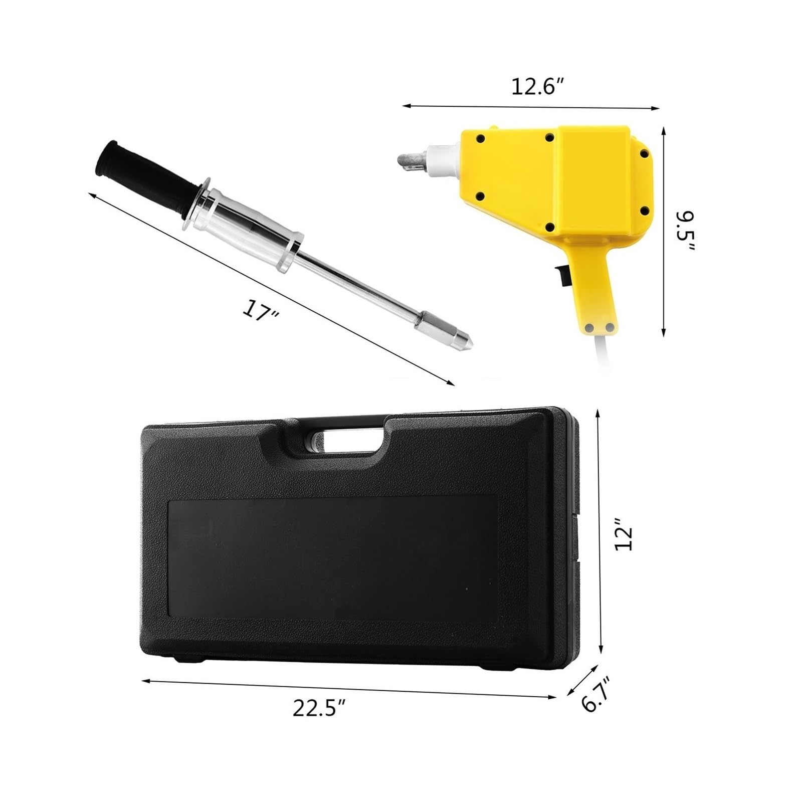 Soldadora por puntos de 800 VA, kit reparación abolladuras, extractor, soldadora pernos, pistola huecos carrocería, máquina soldadura, accesorios for automóviles Para principiantes bricolaje