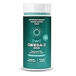 Iwi Omega-3 Mini Softgels (30 Servings), Easy to Swallow, Plant-Based Algae Omega 3 with EPA + DHA, Whole-Body Support Dietary Supplement, Krill & Fish Oil Alternative, No Fishy Aftertaste
