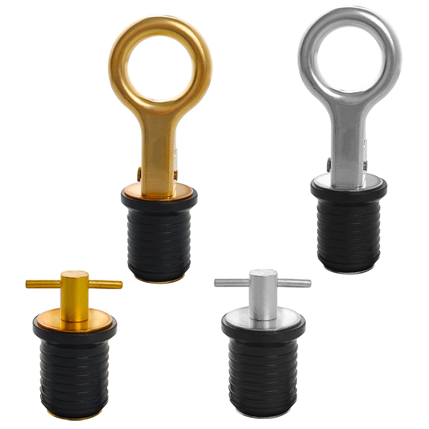 Bouchon de vidange bateau anti fuite laiton et inox pour kayak