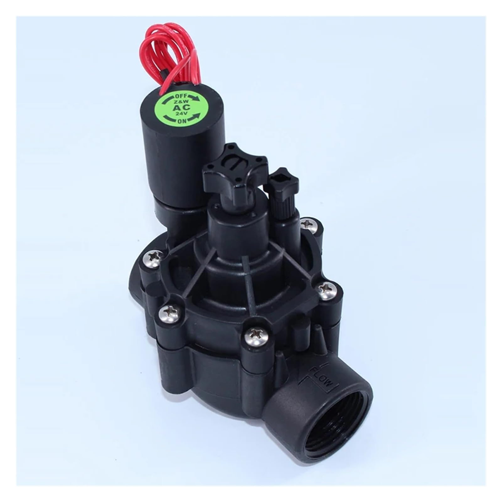 Elektromagnes do nawadniania wody 1-1/4" 1-1/2" z regulacją przepływu 220 VAC 24 VDC 24 VAC DC z blokadą (12 VDC - normalnie zamknięty, 1,25 cala)