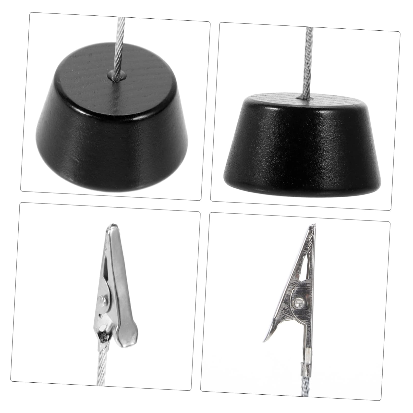 MUCKLILY 10pcs Multi Functional Memo Clips for Office Stylish Photo Holders Retro Card Clips for Notes Business Cards and Table Displays Desk Organizer