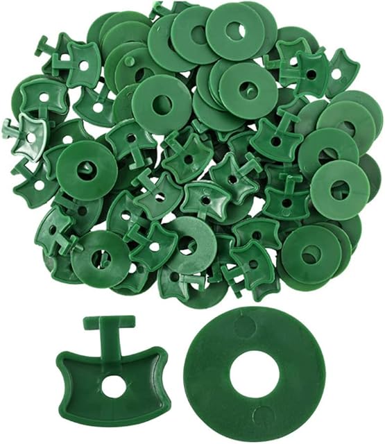 200 Pcs Greenhouse Twist Clips - Plastic Greenhouse Fixing Clips and Washers Greenhouse Extender Corner Clips for Aluminium Greenhouse Insulation Bubble Netting Shading