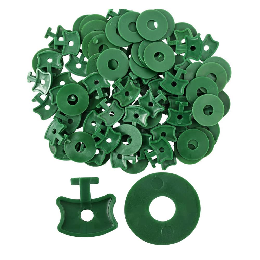 Lot De 100 Clips Torsadés Pour Serre - Avec Rondelles - Fixation Film Et Filets