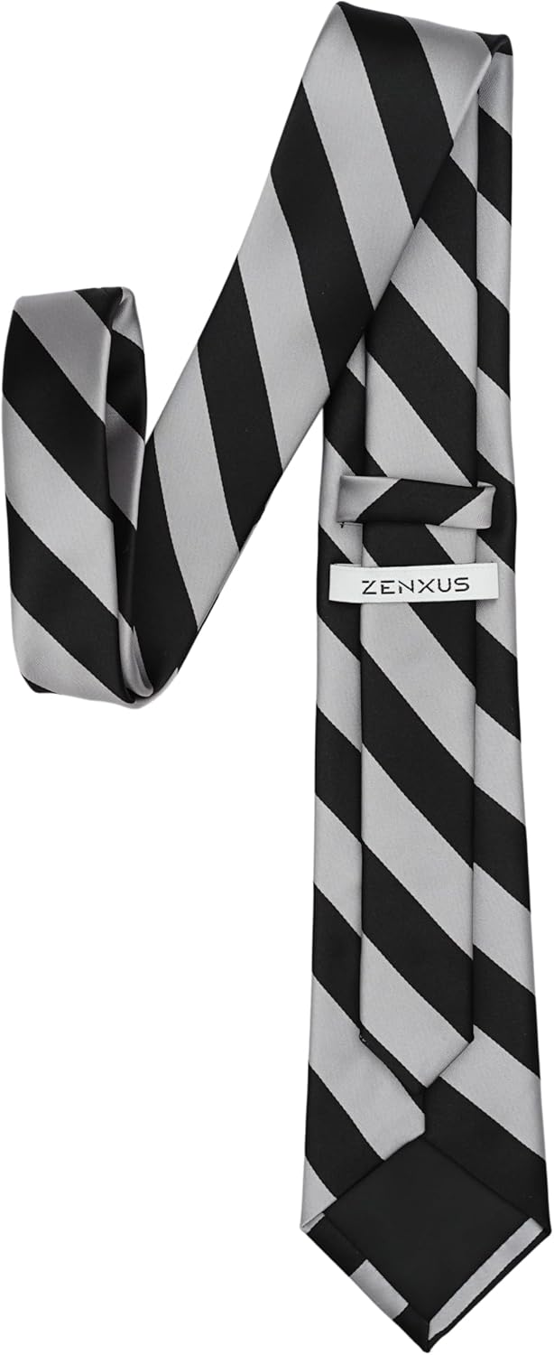 Striped Ties for Men, 3 inch Regular Ties with Stripes - Image 2