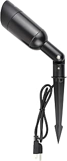 J.LUMI GBS9815 LED Outdoor Spotlight with Stake, 15W AC 120V, 120W Halogen, Metal Spike, 5000K Daylight, Flag Light, Flag Spotlight, Landscape Spotlight, 4-ft Cord UL-Listed with Plug, Not Dimmable