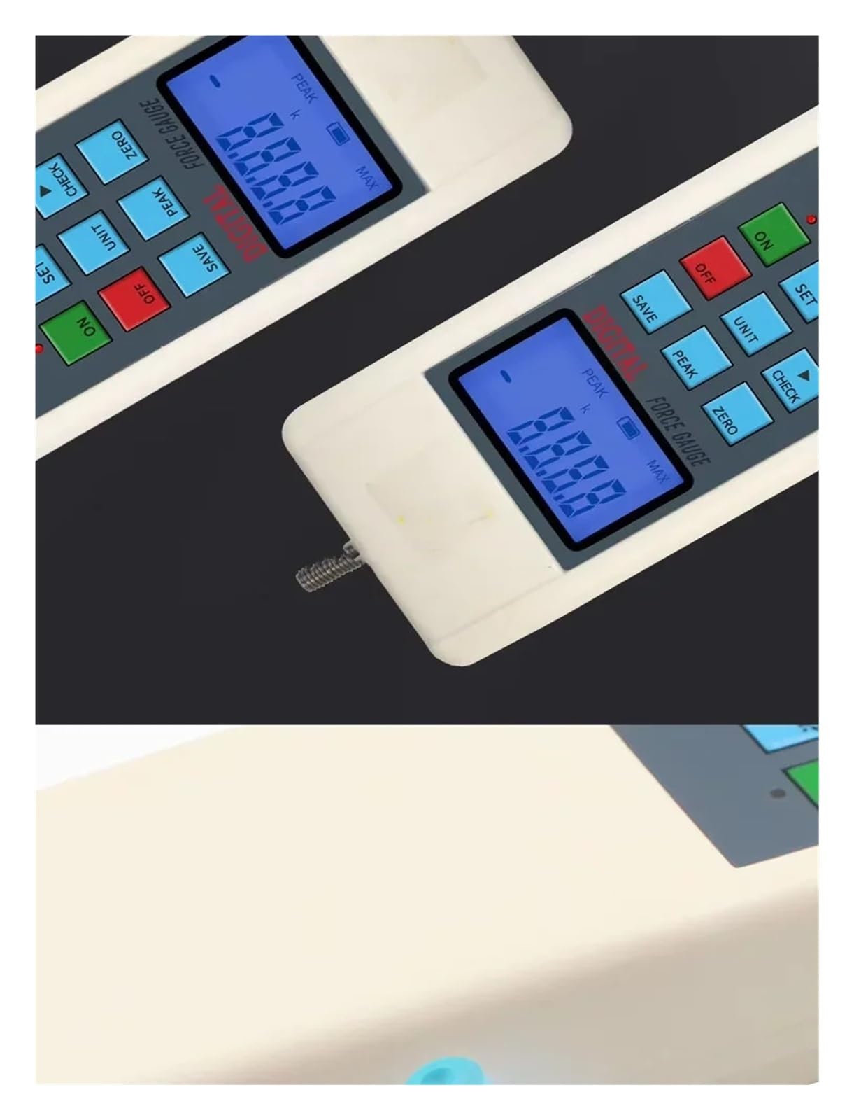 2N Digital Push Pull Force Gauge Dynamometer mit LCD-Display for Labor-Zug- und Druckbelastungstests Mehrere Einheitenoptionen(10N)