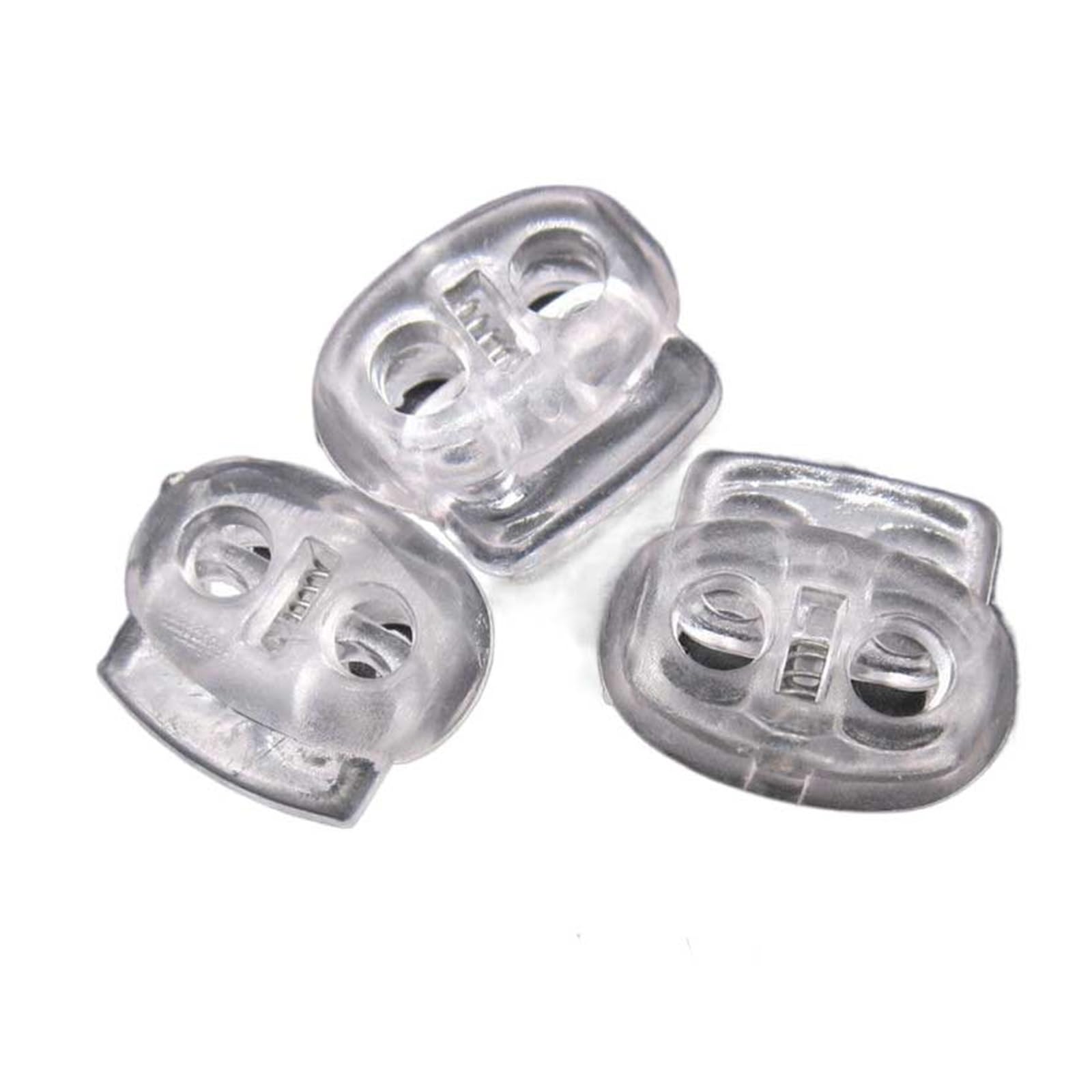 Cerradura de Cordón 500 Uds., 4mm-5,5mm, tapón de plástico de doble orificio, cerraduras for cordón, Clip de palanca con cordón, ropa, cordones, accesorios de botón for ropa deportiva ( Color : 18mm C