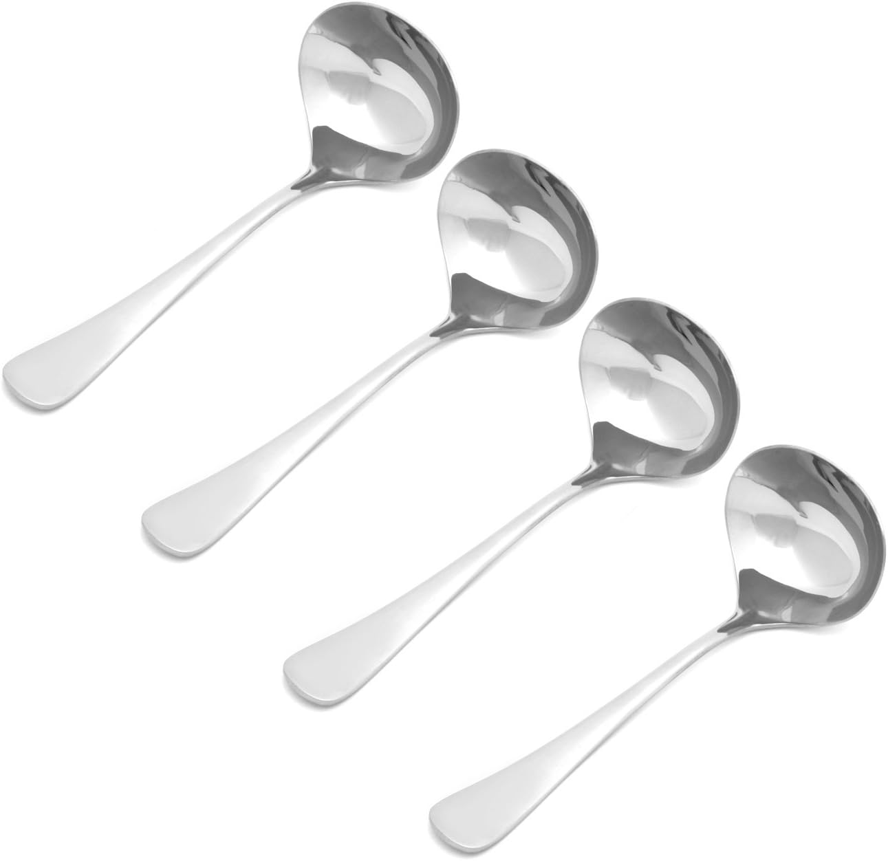 Taiwon Metal Stainless Steel Modern Space pattern flatware, Gravy Laddle set of 4