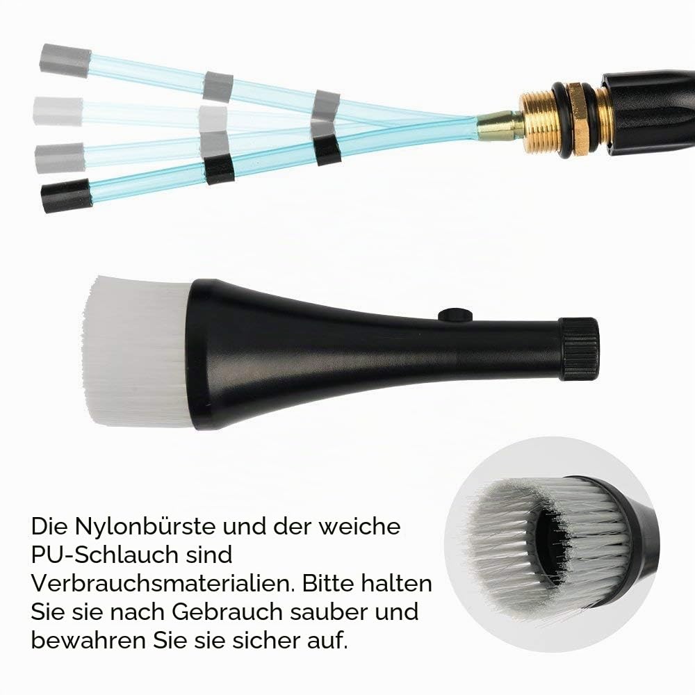 Automatischer Waschpistole Reinigungspistole Hochdruck Waschpistole Druckluft für Auto KFZ Einstellbarer Luftdruck (8 Atmosphärendruck erforderlich)