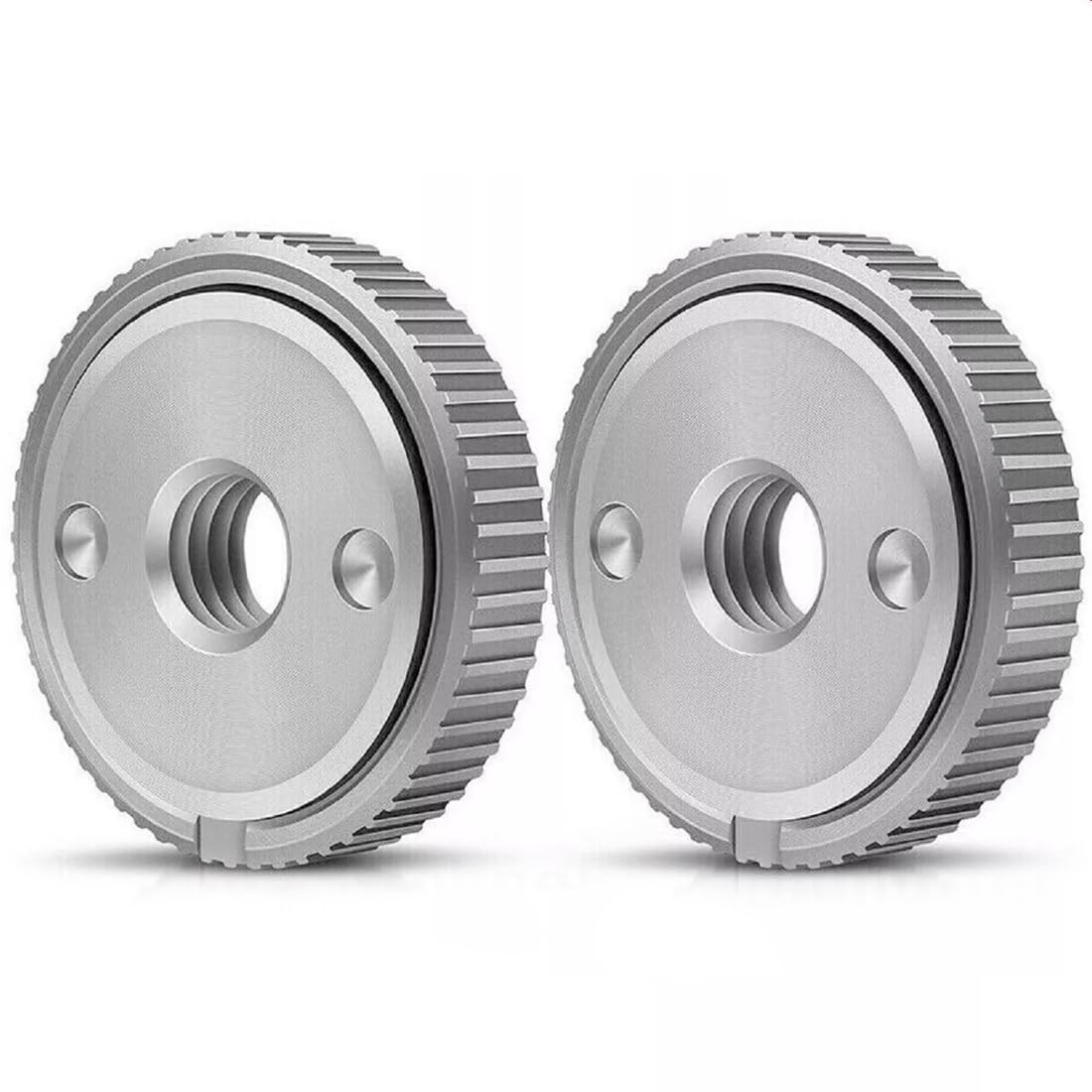 Fitspi 2Pcs Angle Grinder Pressure Plate, M14 Self Locking Pressure Plate, Replacement Quick Release Flange Nut For Milwaukee Dewalt Makita Angle Grinder