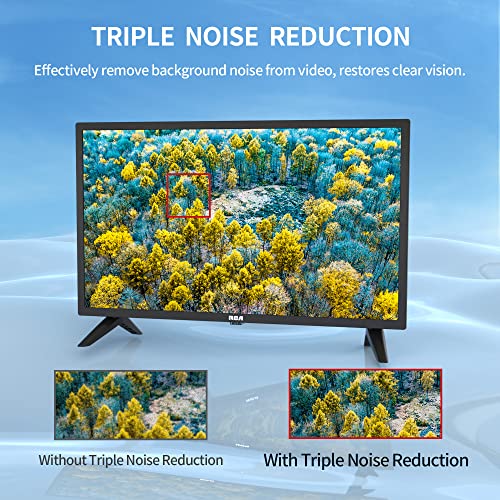 RCA RB24F1A 24 Inch HD TV, DVB-T/T2/C FreeView HD Dolby Digital Audio TV, Triple Noise Reduction Color Engine LED Backlighting, HDMI VGA PC Audio USB Media Player, Ideal Small TV for Lounge or Kitchen - Image 3