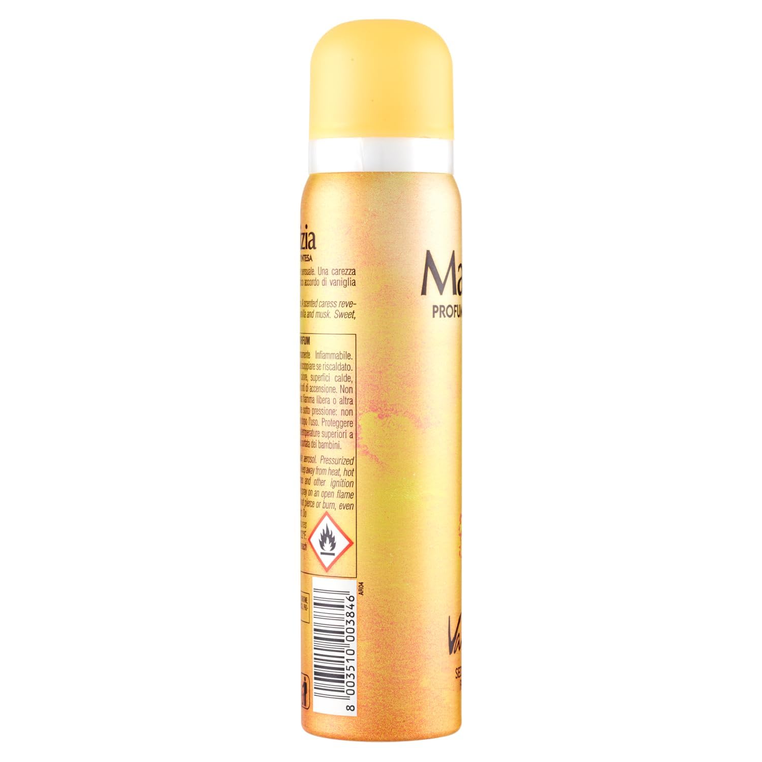 12 X Maliz!a Profumo d'Intesa Vanilla Seduction Damen Deodorant Spray, 100 ml,+ Italy Shop Service Kostenloser Schlüsselanhänger