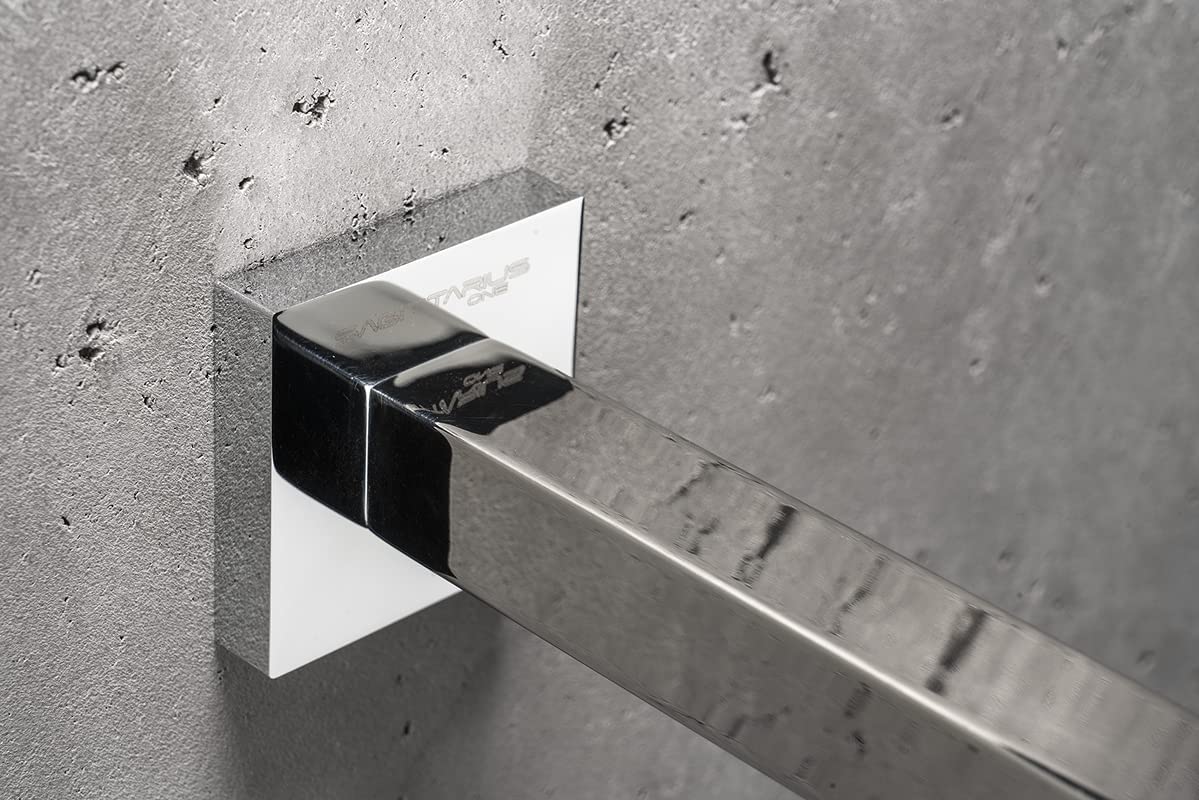 400S1 Porte-Serviettes Mural 40cm, Acier Inoxydable Poli Antirouille SUS 304, Porte-Serviettes Chromé Moderne pour Salles de Bain, Barre à Serviettes Durable et Élégante - Chrome