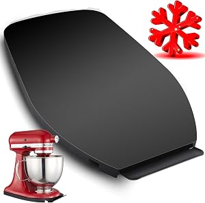 Elegant Metal Sliding Tray for Your 4.5-5 Qt Bowl Lift Stand Mixer，Slides Easily from Under The Cabinet - Rolling Appliance Tray for Countertop