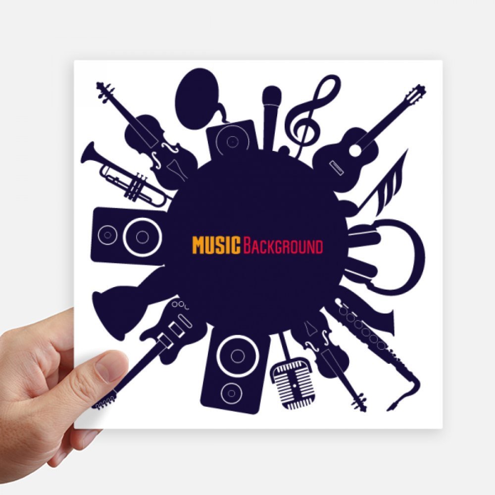 Autocollant instruments musique grand format pour personnaliser