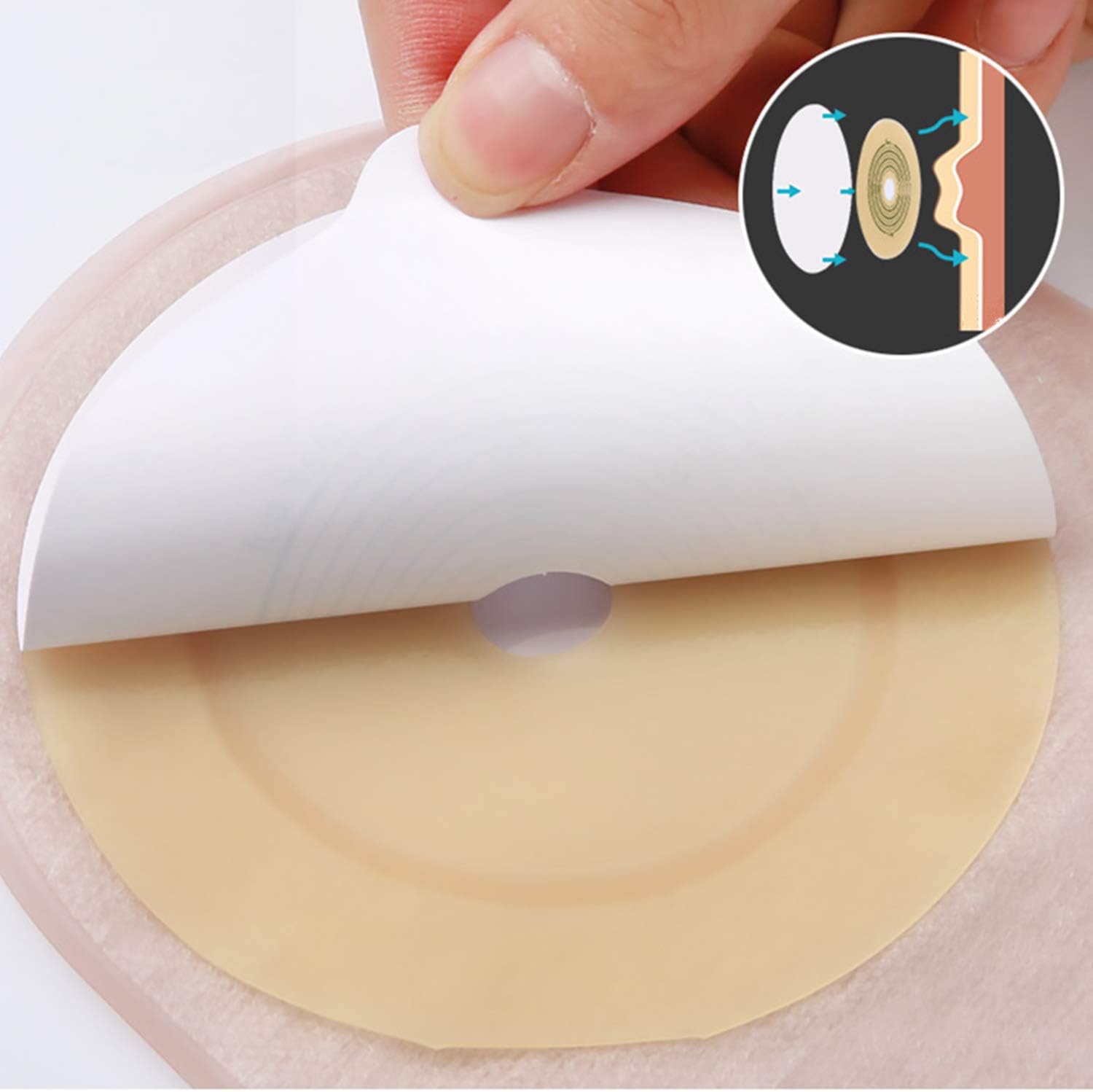 KONWEDA 10 PCS Colostomy Bags,One Piece Drainable Pouches for Ostomy Ileostomy Stoma Care, Cut-to-Fit : Health & Household