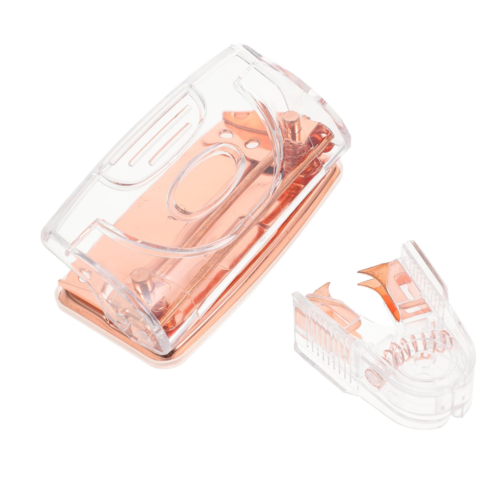 SHINEOFI 4sets Foratrici e Pinzatrice Trasparente Utensili Da Ufficio Eleganti Per Documenti e Raccoglitori Include Foratrici e Pinzatrice Per Presentazione Professionale
