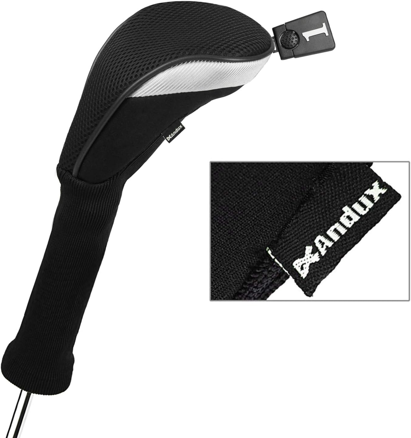 Andux Golf Club Wood Head Covers 460cc Driver Extra Long Neck BigaMart