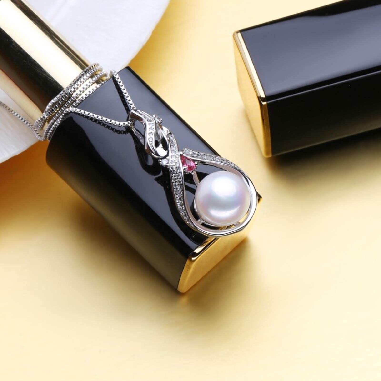 Conjuntos De Joyería De Plata De Ley 925, Pendientes De Perlas Naturales, Pendientes De Tuerca De Flor Bohemia, Collares Con Colgante De Rubí Para Mujer