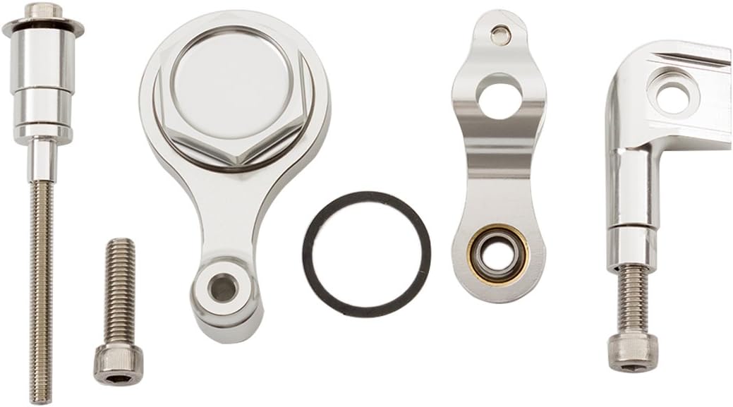 FXCNC Racing Motorcycle CNC Steering Damper Stabilizer Buffer Mounting Bracket Kit Compatible with YZF 600 R6 (not race) 2006-2020, YZF 1000 R1 2006-2016