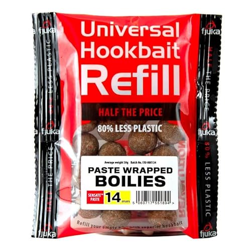 Fjuka Paste Wrapped Boilies 14mm REFILL | High-attract bait | Big fish | Carp & barbelβ¦