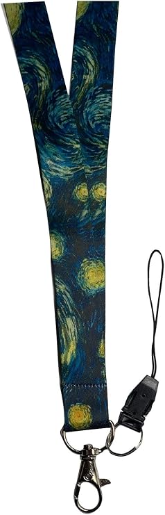 Van Gogh Starry Nights Neck rope and Phone Strap