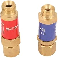 BiuZi M16x1,5 Oxigén-Acetilén Visszacsapószelep - Sárgaréz HF-2 Lángzár, CE Tanúsított Hegesztési Tartozék, Gázvisszaáramlás Elleni Védelem 5