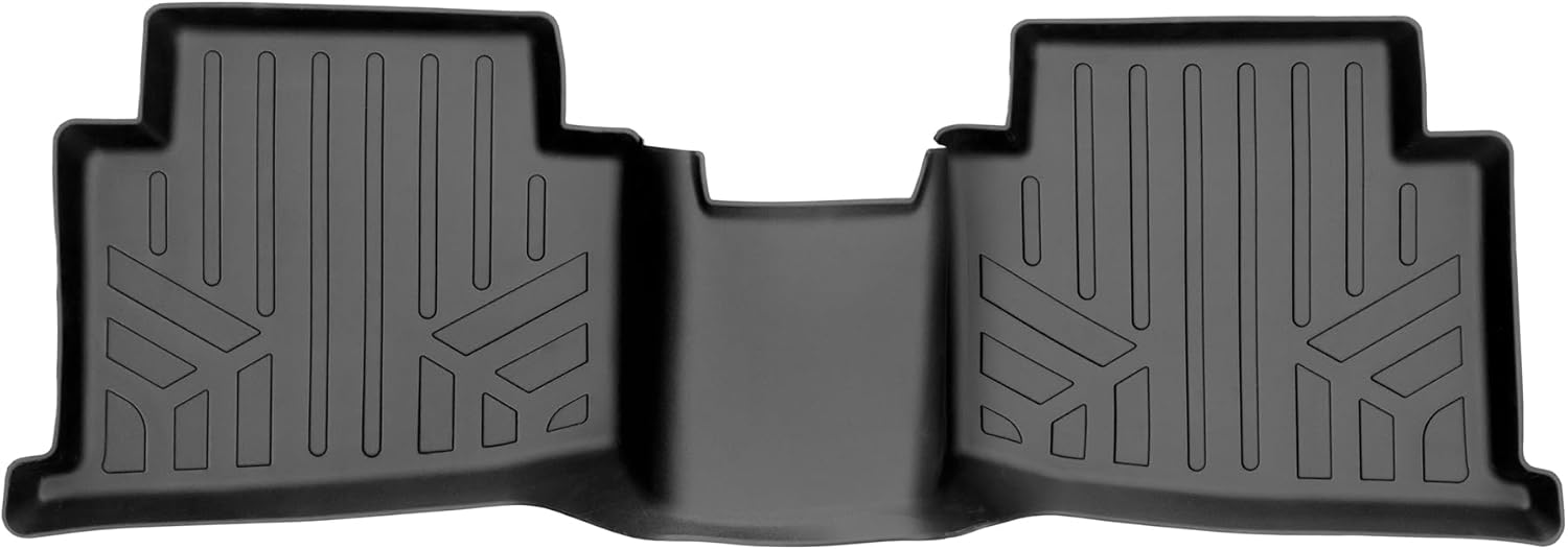 SMARTLINER All Weather Protection Custom Fit Black 2 Row Floor Mat Liner Set & Cargo Liner Behind 2nd Row in Upper Position Compatible with 2024 Kia Seltos (No SX Turbo Models)