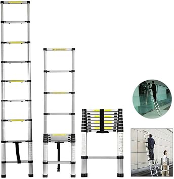 9 Basamakl  Teleskopik Merdiven 2.6 Mt - 9 Basamakl  Uzayabilir Portatif
