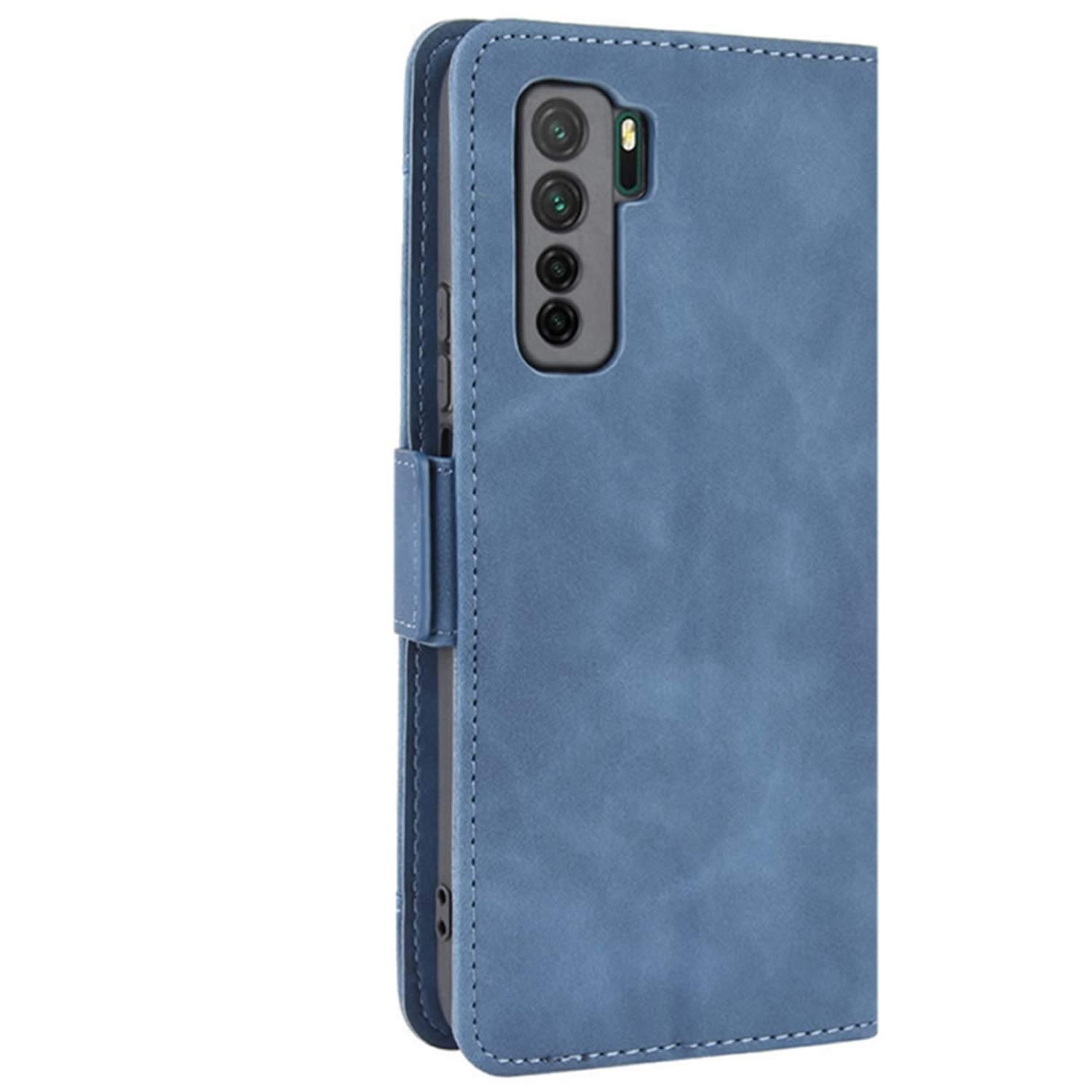 Bravoday Custodia Flip Per Huawei P40 – Portafoglio In Pelle PU Con Slot Carte, Chiusura Magnetica E Supporto Per Video, Colore Blu - 5