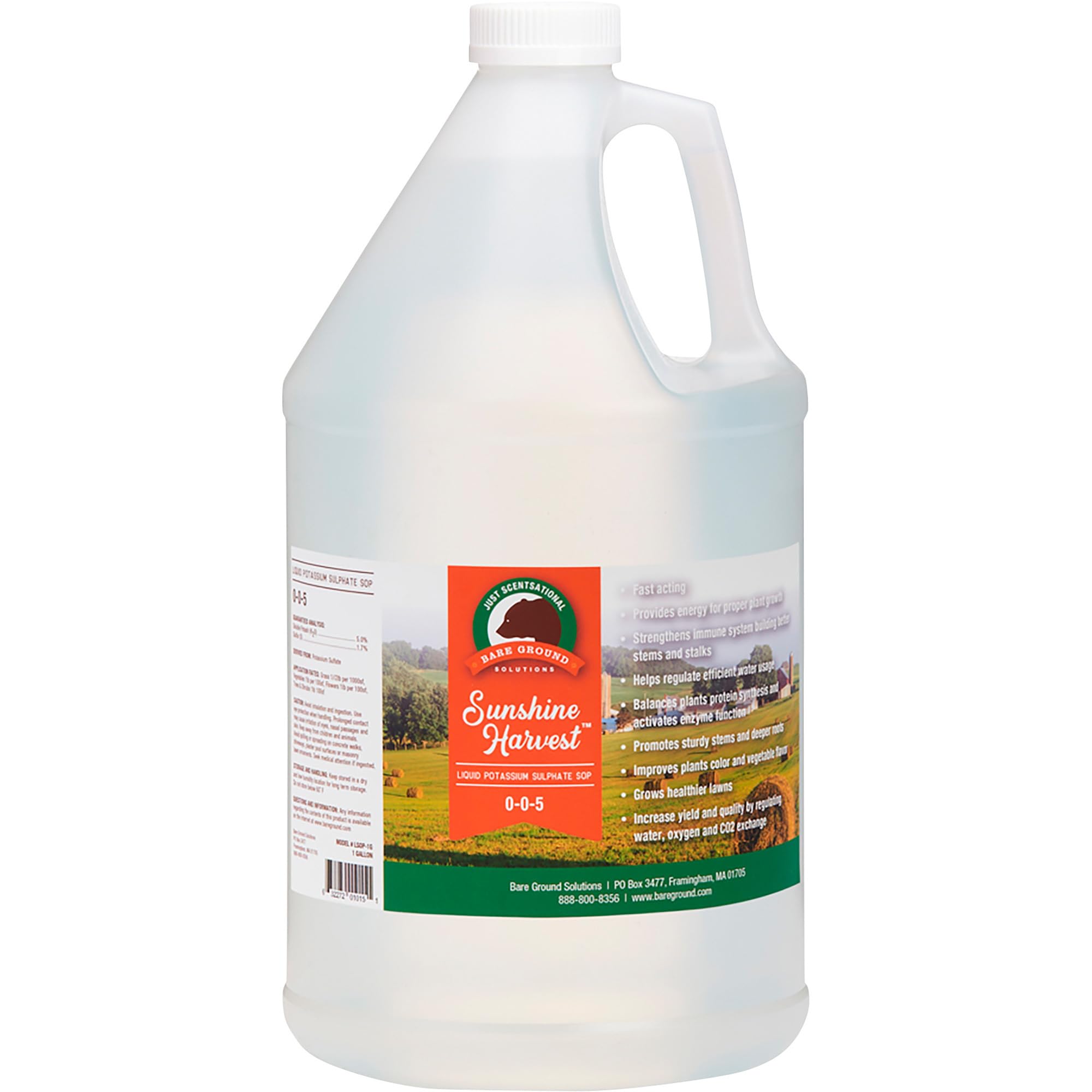 Bare Ground Just Scentsational Sunshine Harvest Liquid Diammonium Phosphate (DAP) Fertilizer, 1-Gallon Jug, Model# LDAP-1G