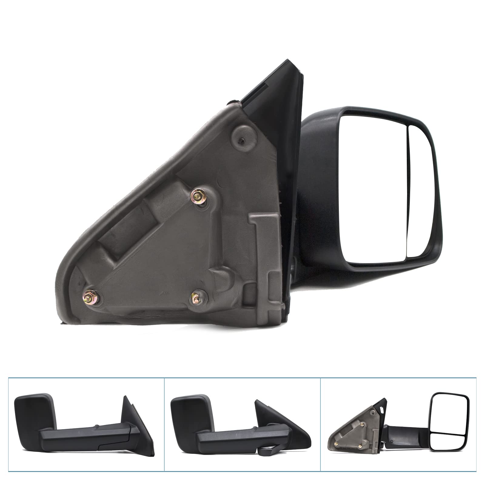 Reyee Towing Mirrors Fit For 2003 2009 Dodge Ram 2500 