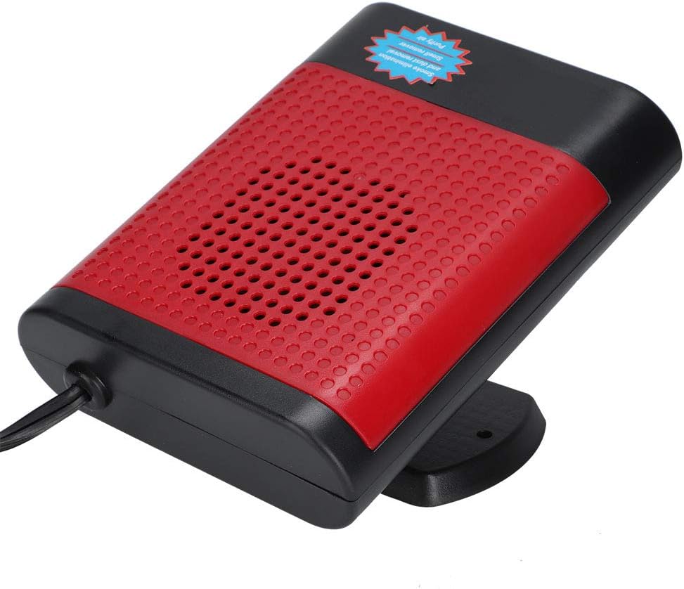 Car Window Defroster Efficient Anion Heater Fan for Winter Driving Purification, Remove Frost for Vehicle, Black Grey (Black Red)