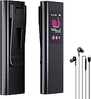 JUSTSTONE 128GB Digital Voice Recorder: AI Noise Reduction, 36H Battery, Voice Activated MP3 Player for Lectures, Meetings, Interviews