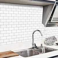 Vista 5 de 10 hojas adhesivas para baldosas, pegar y despegar para salpicaduras 12"x12