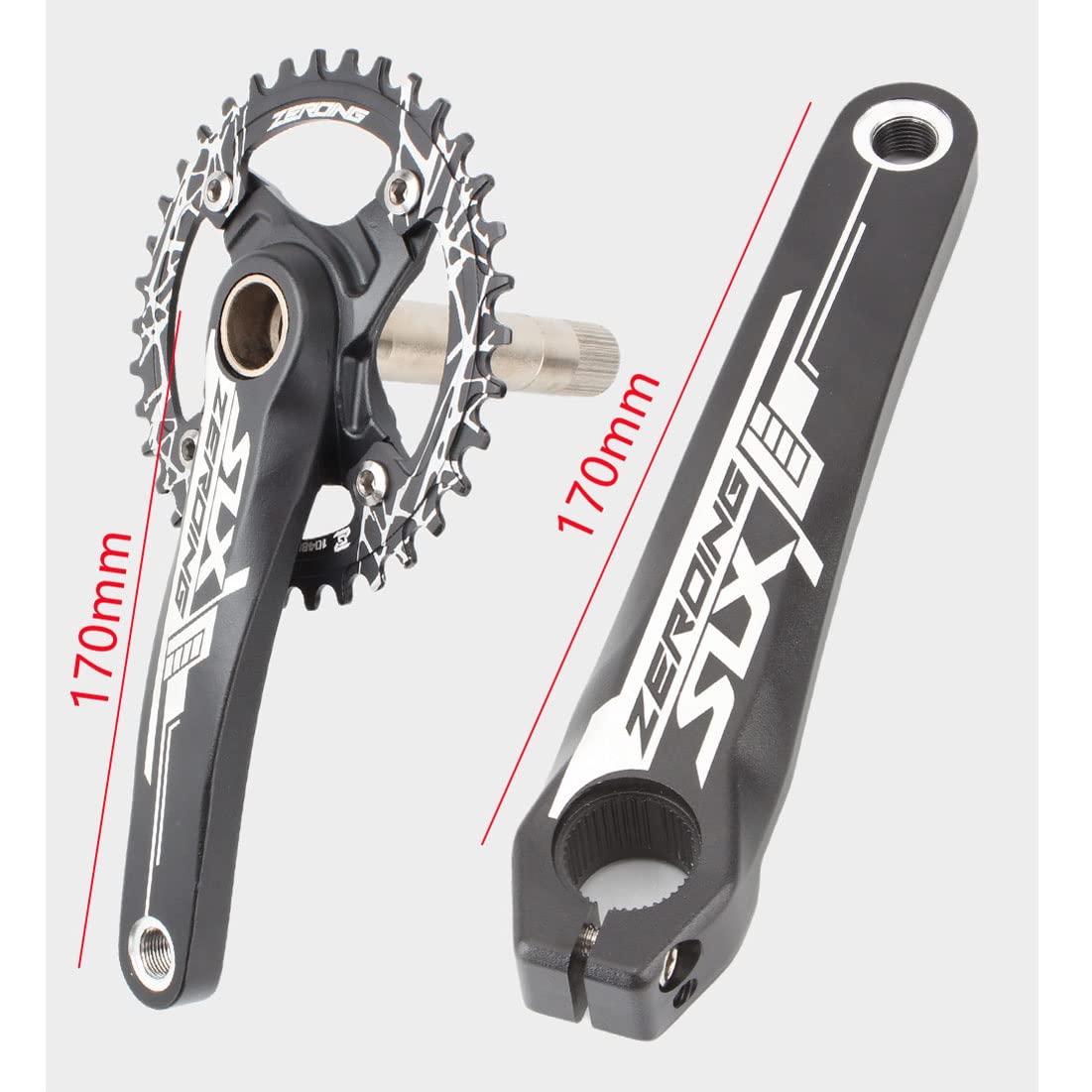 Guarnitura MTB BUCKLOS 170mm Con Movimento Centrale – 64/104 BCD – Compatibile Shimano/SRAM – 7/8/9/10/11V