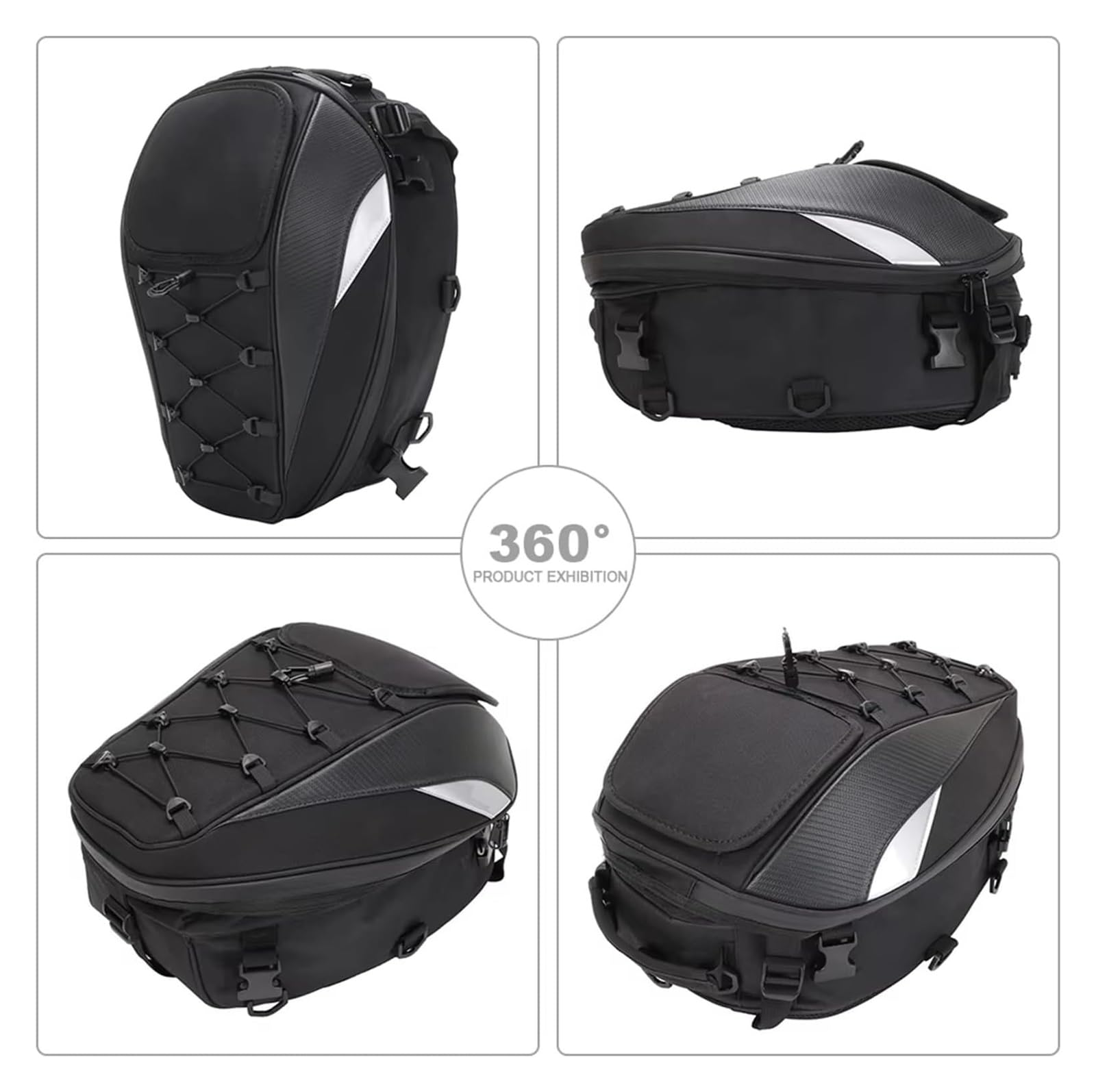 Moto Paraurti Borsa per Mt09 per Mt07 per R1250GS Moto Impermeabile Coda Sedile Posteriore Zaino Multifunzione Borsa da Sella