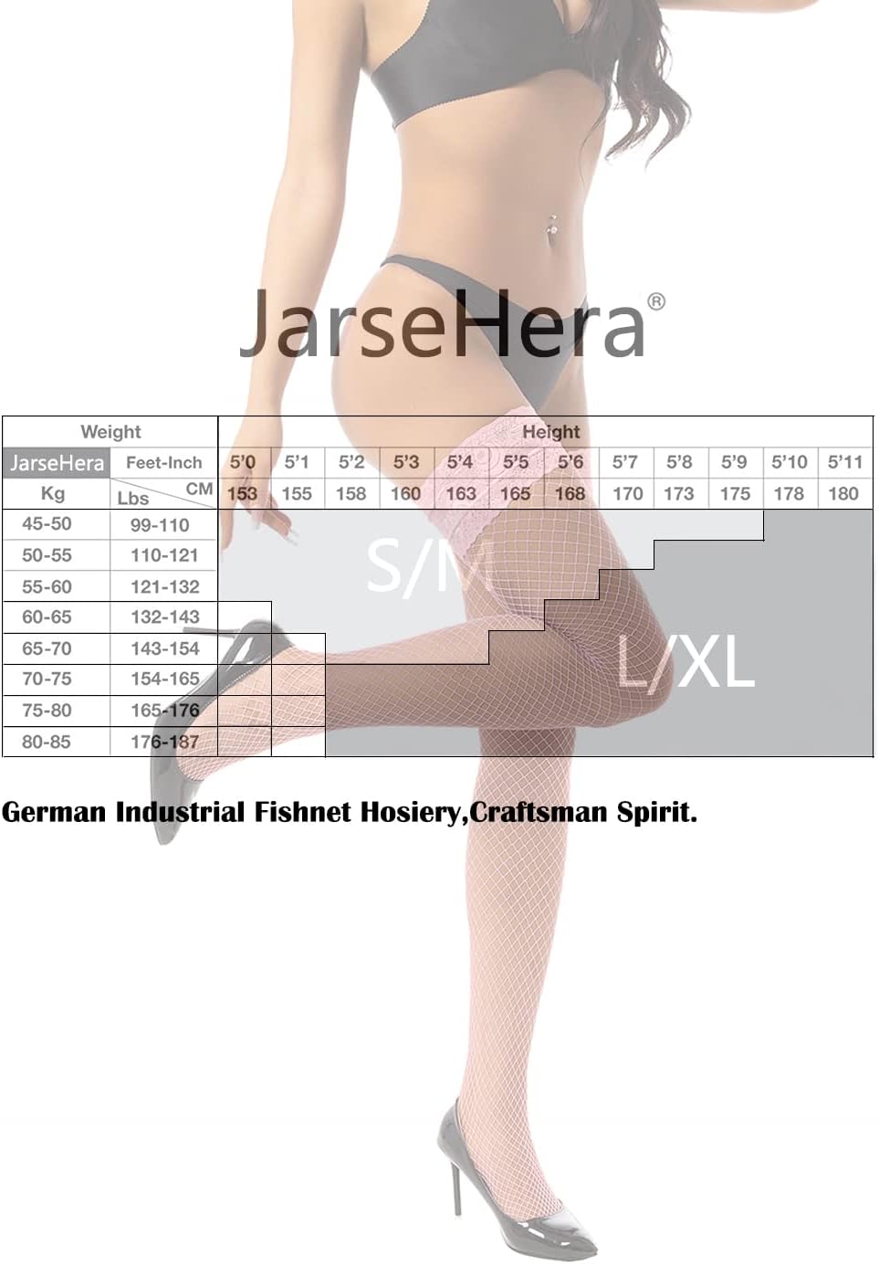 JarseHera Fishnets Thigh High stockings Silicone Lace Top Stay Up Sheer Nylon Hosiery - Image 7