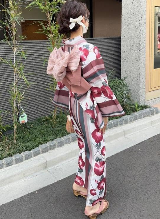 ◇ノー皺加工最高級カルキュロ◇上品白地菖蒲アヤメ古典浴衣◇しわに