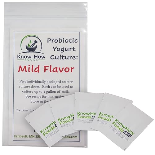 Cultivo de yogur - Sabor suave (5 paquetes)