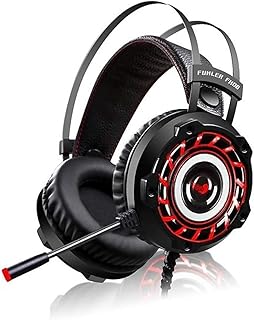 سماعة راس للالعاب A6 مع ميكروفون 7.1 بصوت محيطي ستيريو للكمبيوتر وXbox Switch وبلاي ستيشن من برايم تك سلكي فوق الأذن شفاف