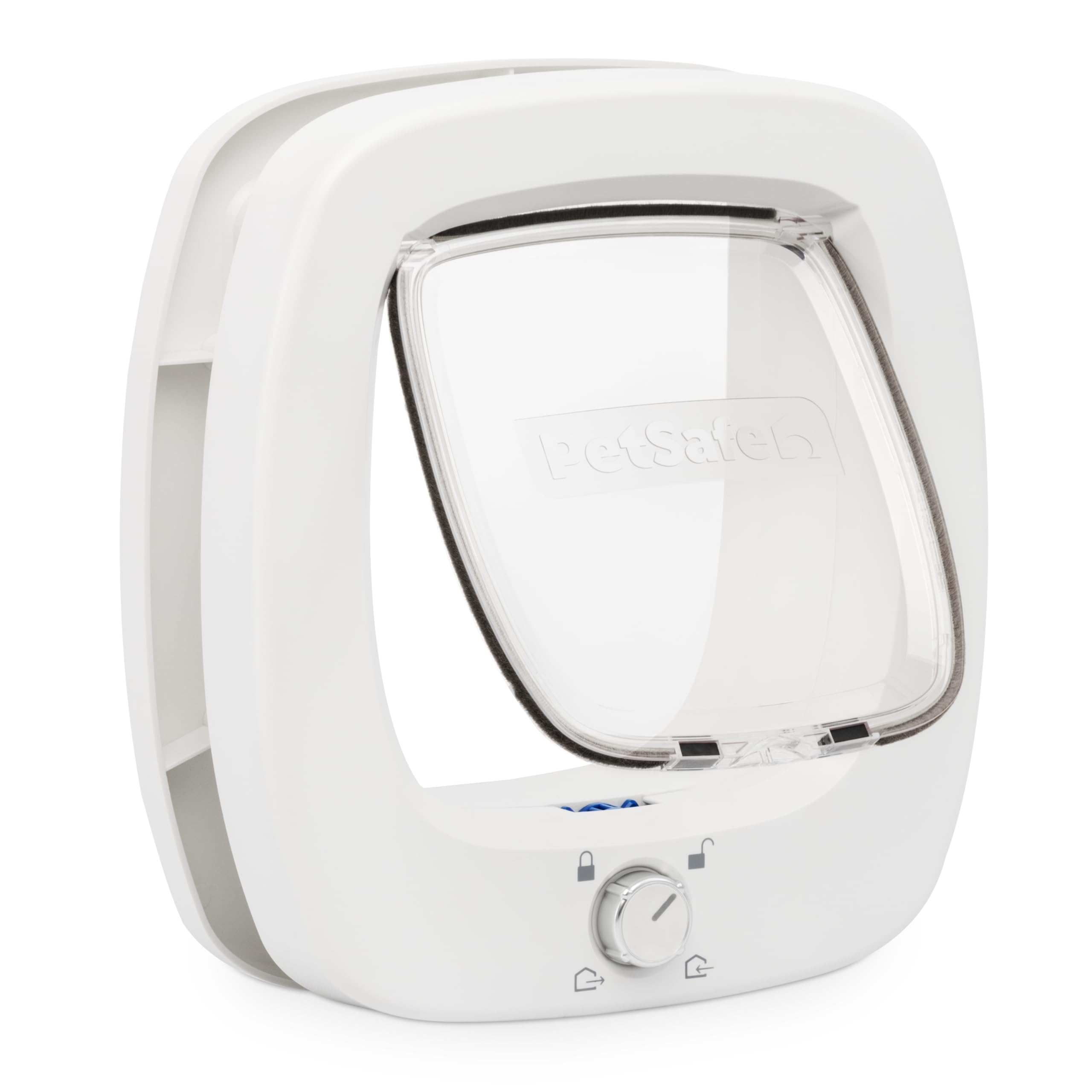 PetSafe Gatera con Microchip - Puerta para Mascotas Interior y Exterior - Bloqueo de 4 Modos y Cierre Suave - para Gatos y Perros Pequeños de hasta 11kg