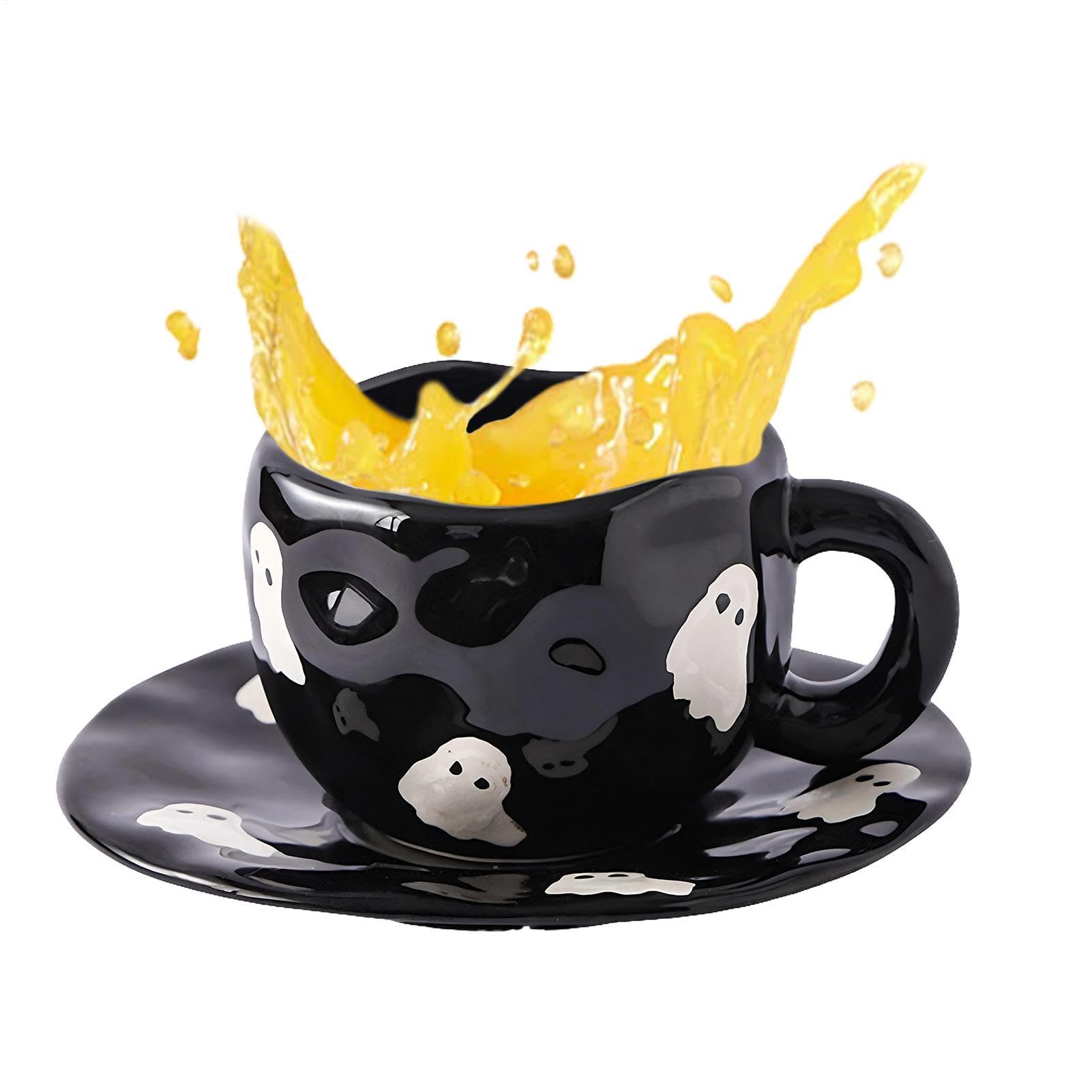 Taza de Halloween de cerámica para té vino y cerveza en reuniones